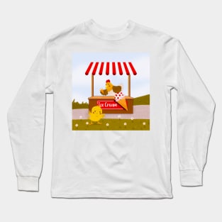 Ice Cream Adventures with Charlie the Chick Long Sleeve T-Shirt